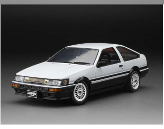 TOYOTA Corolla Levin (AE86) (1985), white, black