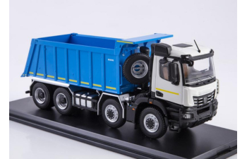 КАМАЗ 65951 самосвал, синий / белый