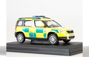 SKODA Yeti Zdravotnicka zachranna sluzba Pardubickeho kraje (2016), yellow / green