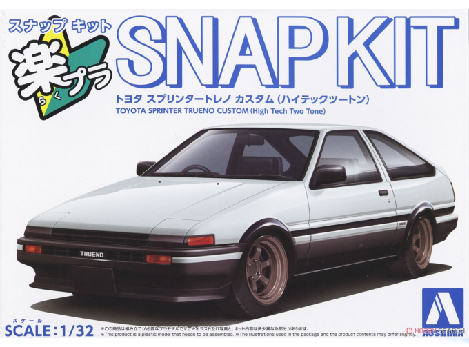Сборная модель Toyota Sprinter Trueno Custom (High Tech Two Tone), white