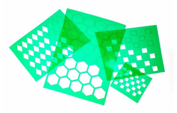 Трафарет окрасочный клетки 7мм, размер L