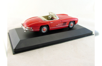 MERCEDES-BENZ 300 SL Roadster (1957), Mercedes-Benz Offizielle Modell-Sammlung 57, красный