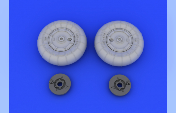 Набор колес для Bf 109G-10 w/ late wheels LööKplus (EDUARD)