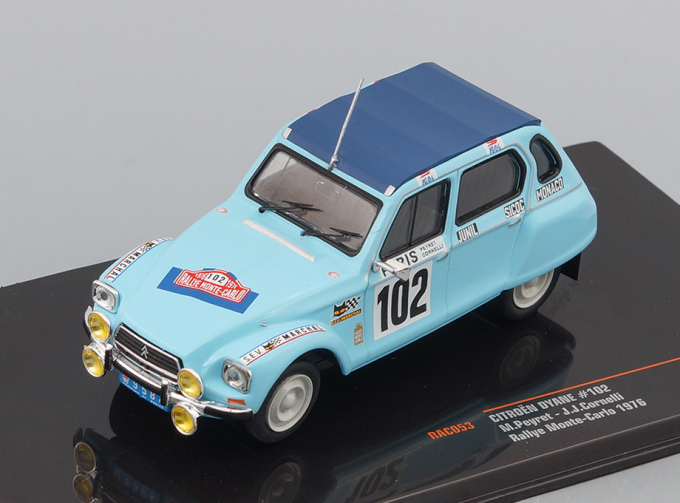 CITROEN Dyane #102 Peyret/Cornelli Rally Monte Carlo (1976), blue