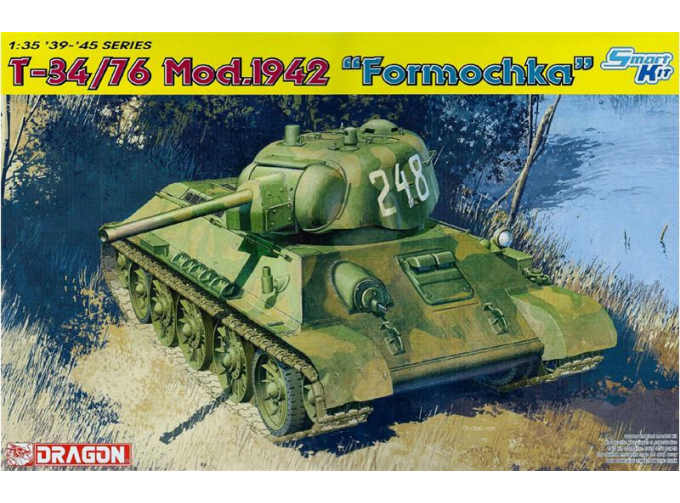 Сборная модель Советский средний танк T-34/76 Mod.1942 "Formochka"