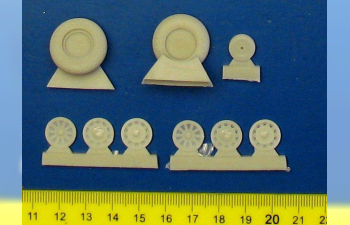 P-51D Mustang Колеса с ромбовидным рисунком протектора / Wheels Diamond Tread Pattern