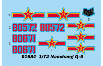 Сборная модель Китайский штурмовик Nanchang Q-5