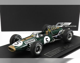 BRABHAM F1  Bt19 N 5 Winner British Gp Jack Brabham 1966 World Champion - Con Vetrina - With Showcase, Green Gold
