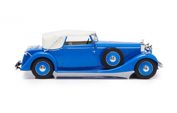 HISPANO SUIZA J12 Drophead-Coupé Fernandez Darrin roof closed (1934), blue