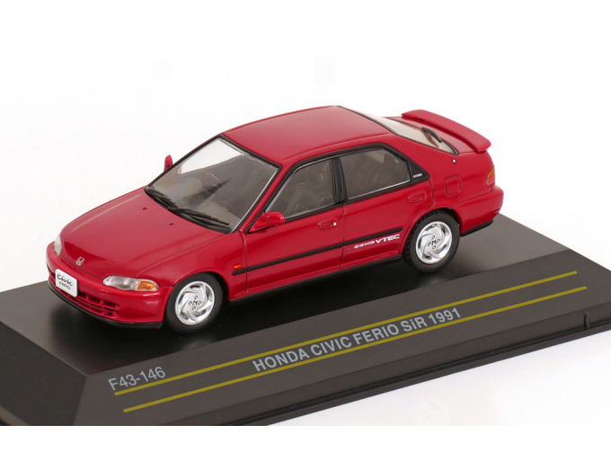 HONDA Civic Ferio Sir VTEC (1991), красный