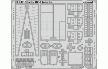 Фототравление Merlin HC.3 интерьер S. A.
