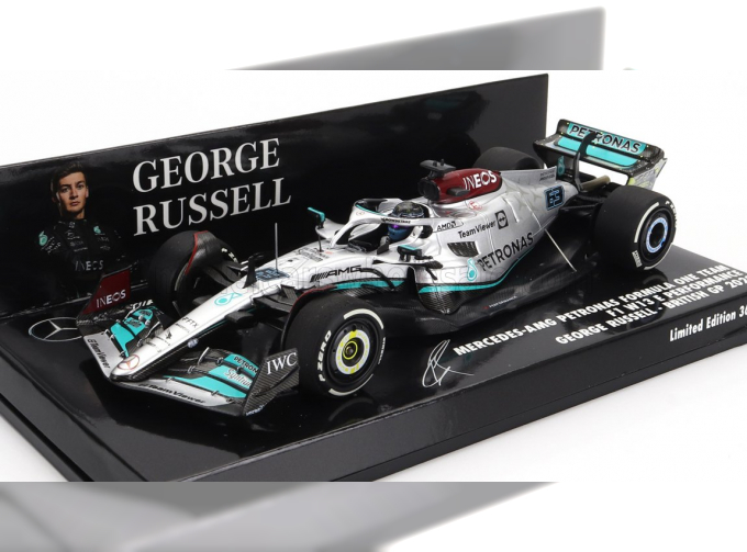 MERCEDES-BENZ GP F1 W13e Team Mercedes-amg Petronas F1 №63 Silverstone British Gp (2022) George Russel, Silver Green