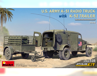 CHEVROLET K-51 Radio Truck With K-52 Trailer Usa Army Military (1951)