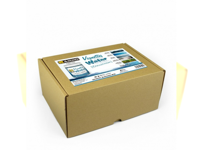 Набор акриловых гелей для имитации воды AMMO Collections: Acrylic Water (100 мл) (6 шт.)