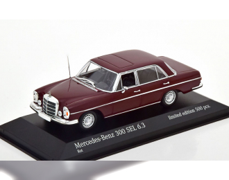 MERCEDES-BENZ 300 SEL 6.3 W109 (1968), dark red