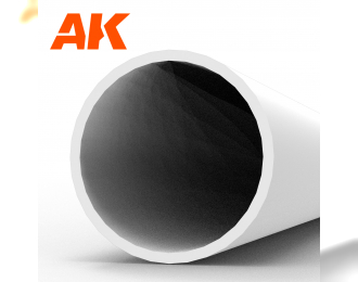 Hollow tube 6.00dx350mm (W.T. 0,7mm)-STYRENE STRIP