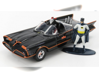 BATMAN Batmobile (1966) - Classic Tv Series With Batman Figure, Black Red