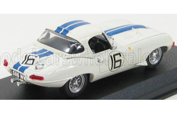 JAGUAR E-type 3.8l Team Briggs Cunningham №16 24h Le Mans (1963) R.salvadori - P.richards, White Blue