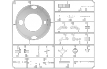 Сборная модель Сферическая боевая военная машина / Spherical Fighting Military Vehicle