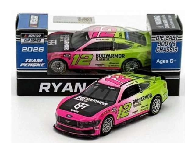 FORD Mustang #12 Ryan Blaney *Bodyarmor Flash I.V.*, pink/green 2026