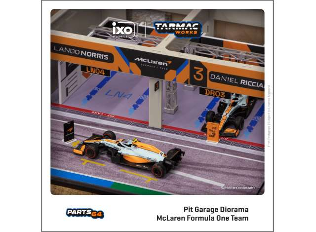 Pit Garage *McLaren Formula One Team*, blue/orange