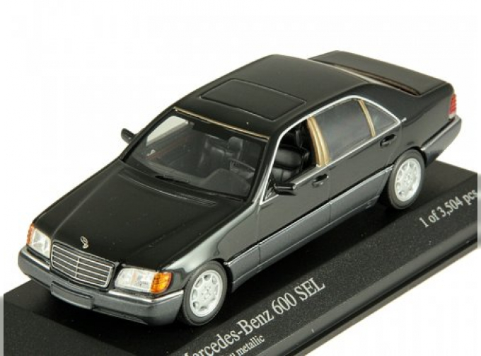 MERCEDES-BENZ 600 SEL W140 (1991), black