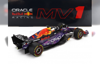 RED BULL F1  Rb19 Team Oracle Red Bull Racing №1 World Champion Winner Las Vegas Usa Gp (2023) Max Verstappen, Purple Yellow Red