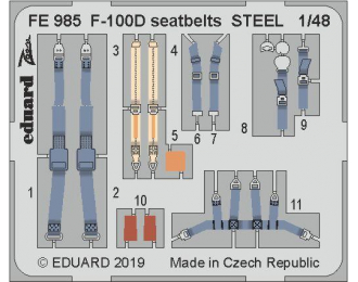 F-100D стальные ремни