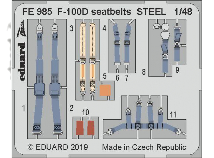 F-100D стальные ремни