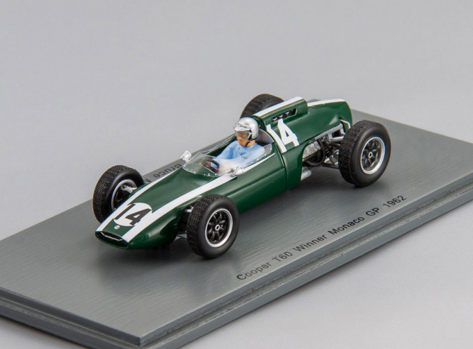 Cooper T60 #14 Winner Monaco GP Bruce McLaren (1962), green / white