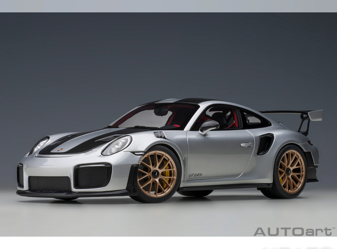 PORSCHE 911 991-2 Gt2 Rs Weissach Package (2019), silver