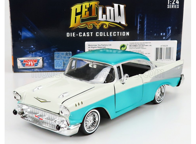 CHEVROLET Bel Air (1957), White Light Blue