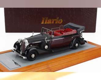 HORCH 951a Pullman Original Car Cabriolet Open (1937), Black Bordeaux