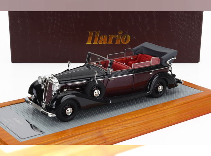 HORCH 951a Pullman Original Car Cabriolet Open (1937), Black Bordeaux