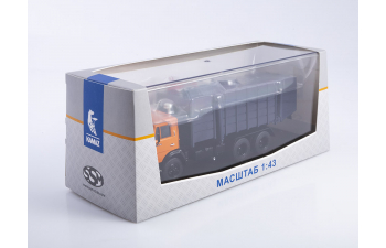 Мусоровоз КО-415А (53213), оранжевый / синий