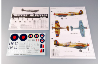 Сборная модель Британский истребитель Supermarine SPITFIRE Mk.VB/TROP