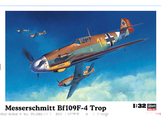 Сборная модель Messerschmitt Bf109 F-4 Trop