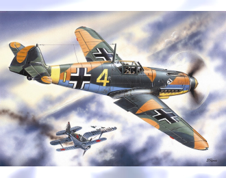 Сборная модель Bf 109 F-4, германский истребитель II Мировой войны