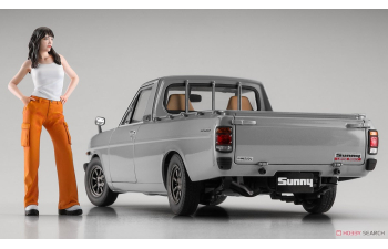 Сборная модель Datsun Sunny Truck Long Body Deluxe w/Girl's Figure