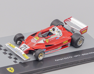 FERRARI F1 312t2 Scuderia Ferrari Sefac Team №21 Season (1977) Gilles Villeneuve, red