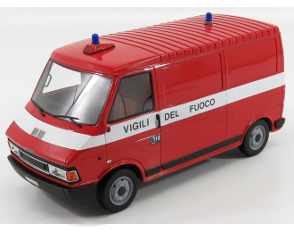FIAT 242 Van Vigili Del Fuoco (1984) Fire Engine, Red White