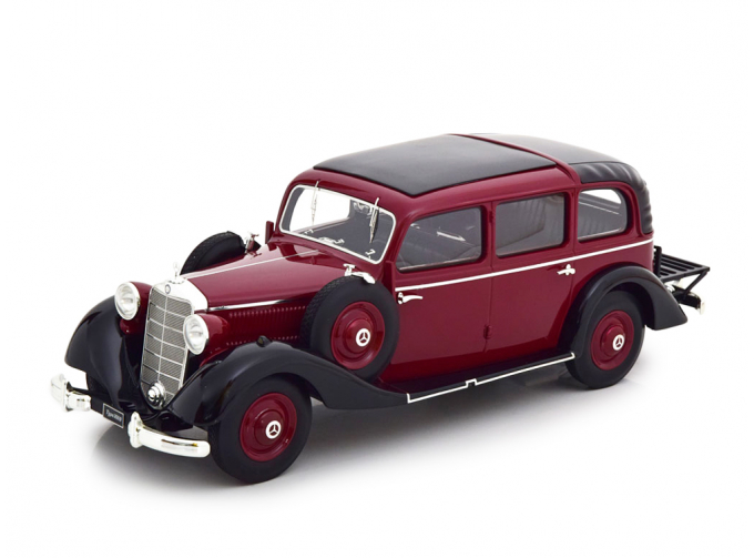 Mercedes-Benz 260D W138 Pullman закрытый 1936 бордовый с черным