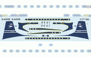 Сборная модель Самолет Bristol 175 Britannia BOAC