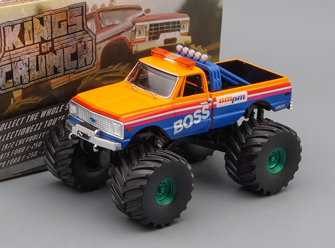 CHEVROLET K-10 Monster Truck "AM/PM Boss" 1972 (колеса 66 дюймов) (Greenlight!)