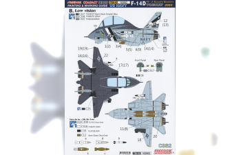 Сборная модель F-14D TOMCAT VF-2 Bounty Hunters 