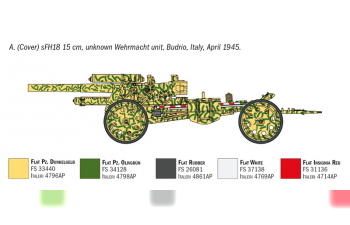 Сборная модель Пушка 15 cm Field Howitzer / 10,5 cm Field Gun