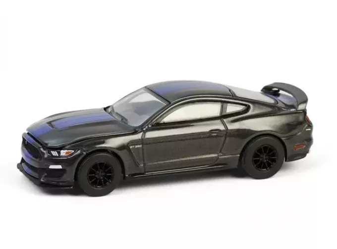 FORD Shelby GT350 (2017), Magnetic with Blue Stripes