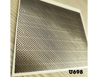 Набор декалей Лист аллюминия вырубка с серебром (100*90 мм)