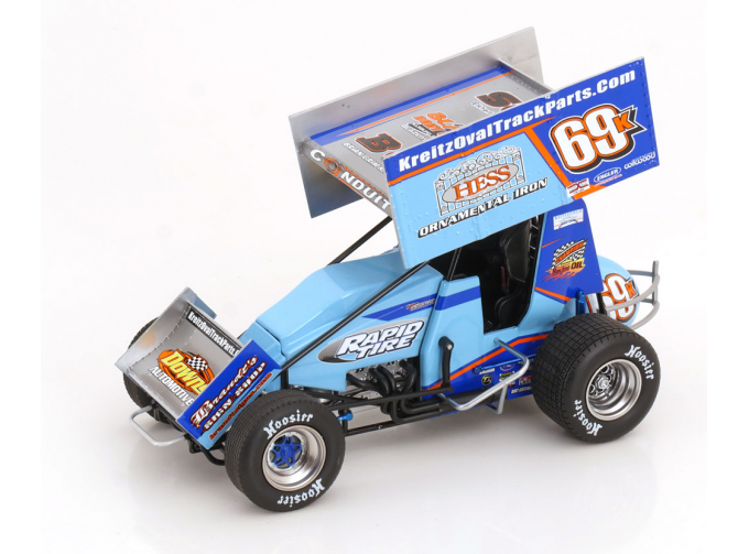 HESS Iron Sprint Car, Lance Dewease (2022), lightblue orange