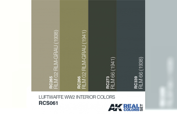 Набор акриловых красок LUFTWAFFE WW2 INTERIOR COLORS